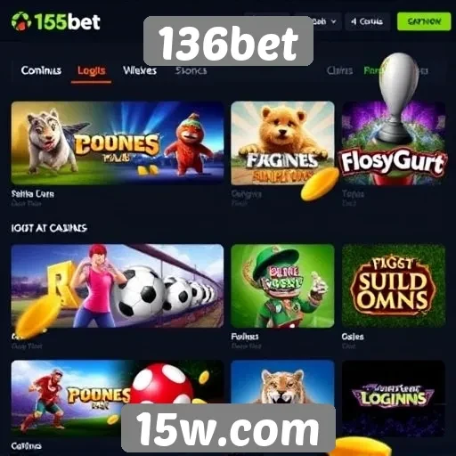 Comparativo de jogos disponíveis na plataforma 136bet